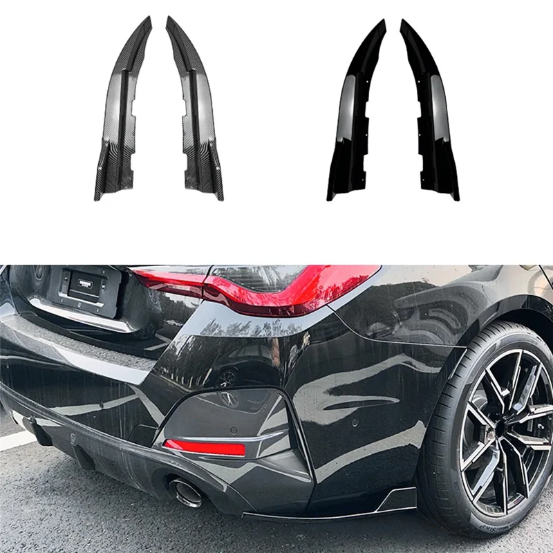 

Car Rear Bumper Lip Diffuser Splitter Winglet Apron Spoiler For BMW G26 M Sport 2020+ Gloss Black Spoiler Wind Knife Replacement