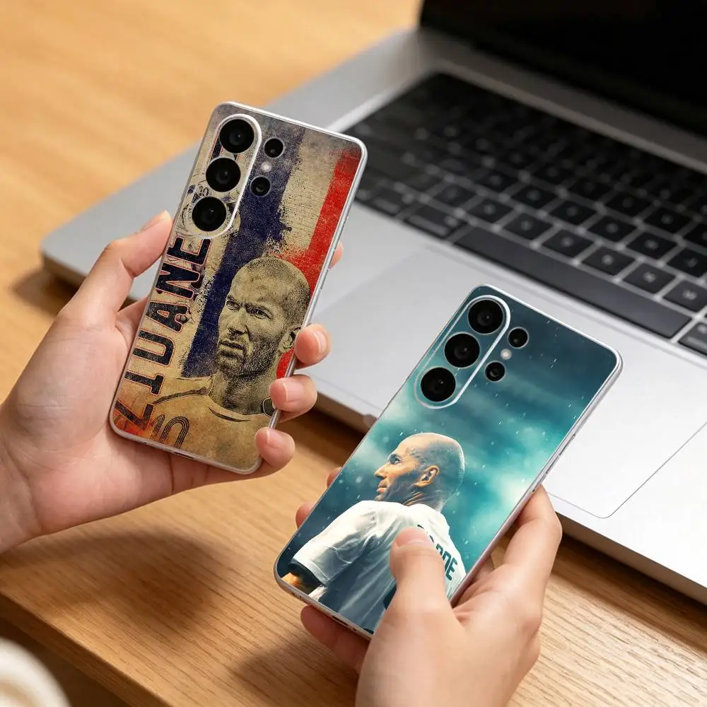 Legend Zizou Z-Zidane Transparent phone Case For Samsung S25,24,21,22,21,20,10,S9Ultra,Plus,Fe,Lite