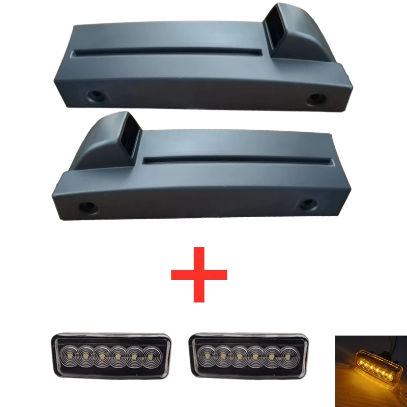 1Pair 1946924 1946923 Cover Step Cover / upper mask of the ladder +2pcs side marker lights 1928063  for SCANIA P-G-R-T Series