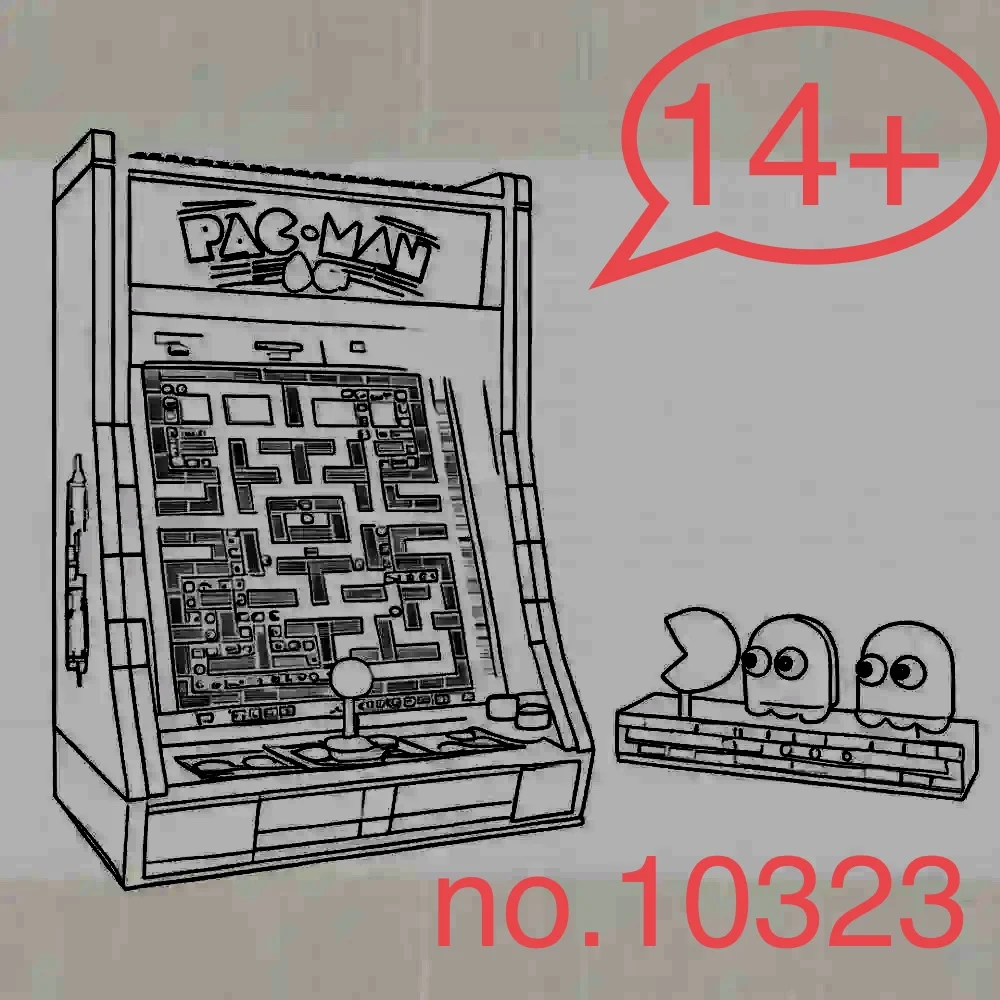 

new2651pcs Creative Pac Arcade Cabinet Compatible ICONS Lg 10323 Building Blocks Assembly Bricks Toy for Children Gift