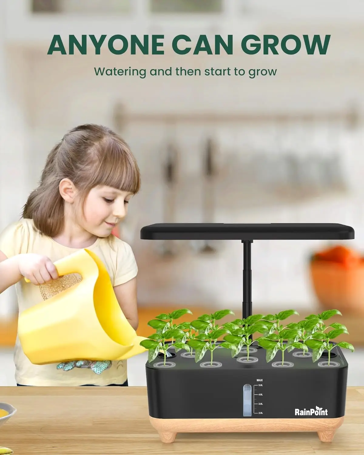 Indoor Hydroponics Growing System Kit, Plantador de jardim hidropônico, Sistema Vegetal, Cozinha Presentes de Natal, 13 Pods