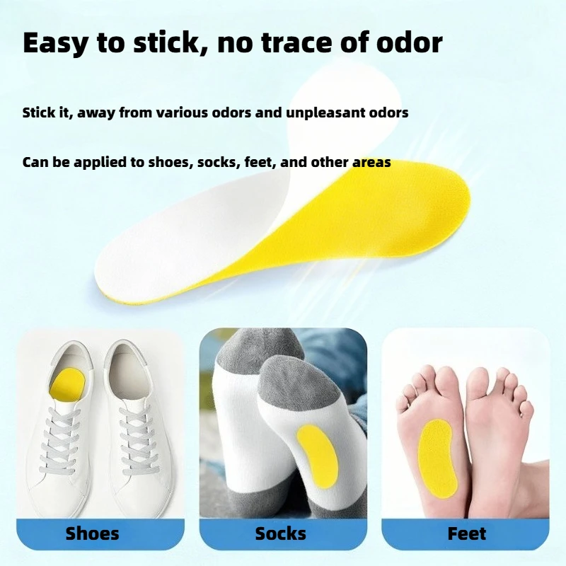 

10PCS Shoes Odor Remover Deodorant Patch Foot Odor Sweat Deodorants Sneaker Smell Fresh Insole Antiperspirant Foot Care Stickers