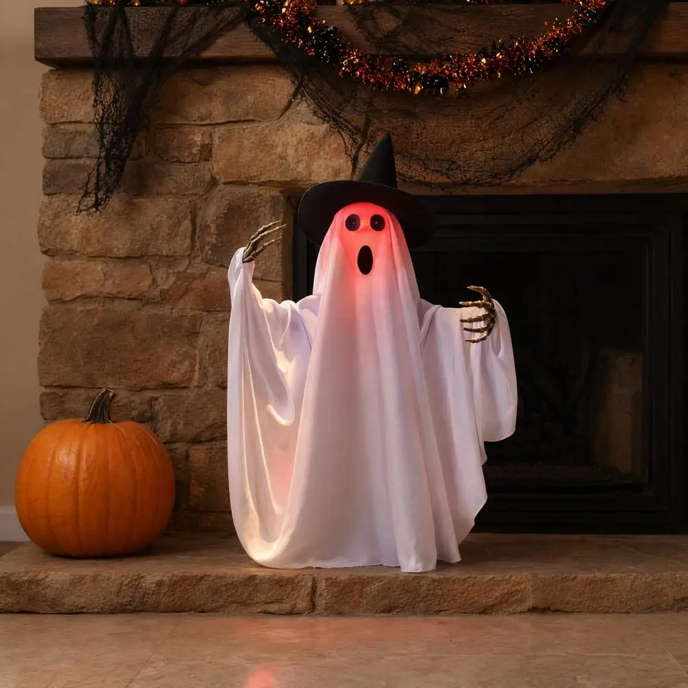 Reusable Halloween Decoration Halloween Ghost Decoration Voice Control Skeleton Spooky Haunted House Outdoor Decor for Halloween
