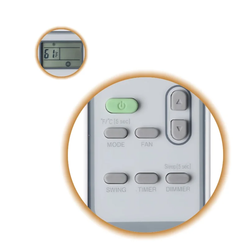 

Hisense Air Conditioner Remote Control DG11J1-99 Replacement Easy to Use Stable Signal Conditioner Remote Control for Home Use