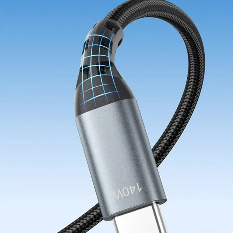 F62C 1.2m USB C Charging Cable Data Cord Wire 140W Rapid Charging 480Mbps Sync Speed