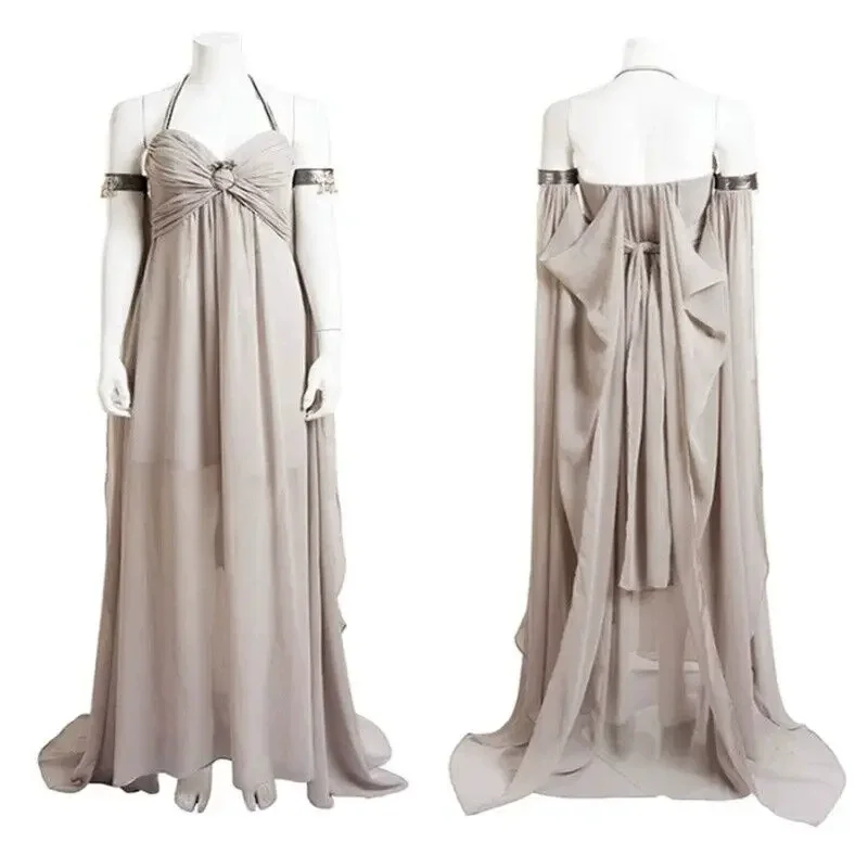 فستان DDaeneryss المثير التأثيري فستان DDaeneryss ملابس Targaryen فستان الأم المثير لجميع القديسين كرنفال النساء والرجال ملحقاتها