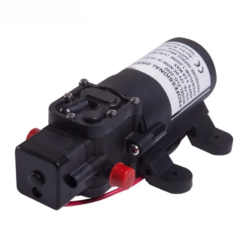 60W 12V Intelligent Mini Diaphragm Pump Self‑priming Water Pump for Spraying Cooling Sprinkler Garden Watering Irrigation