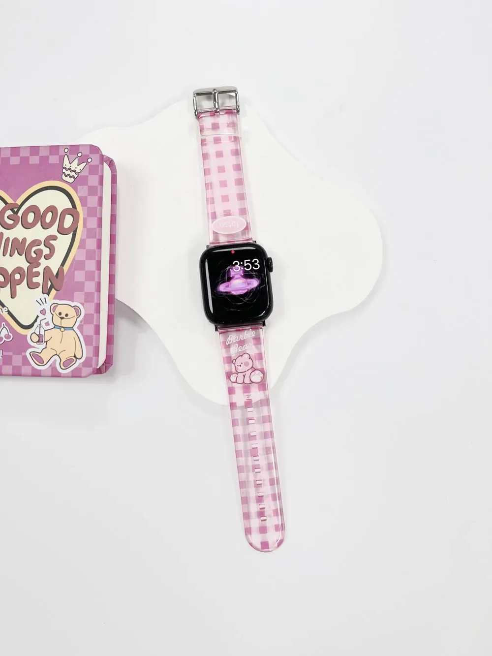 Cinturino in TPU reticolo cartone animato per cinturino Apple Watch 49Ultra 40/44mm 6SE 5 4 3 2 cinturino per Iwatch 7 8 38/42mm 41/45mm Correa Loop