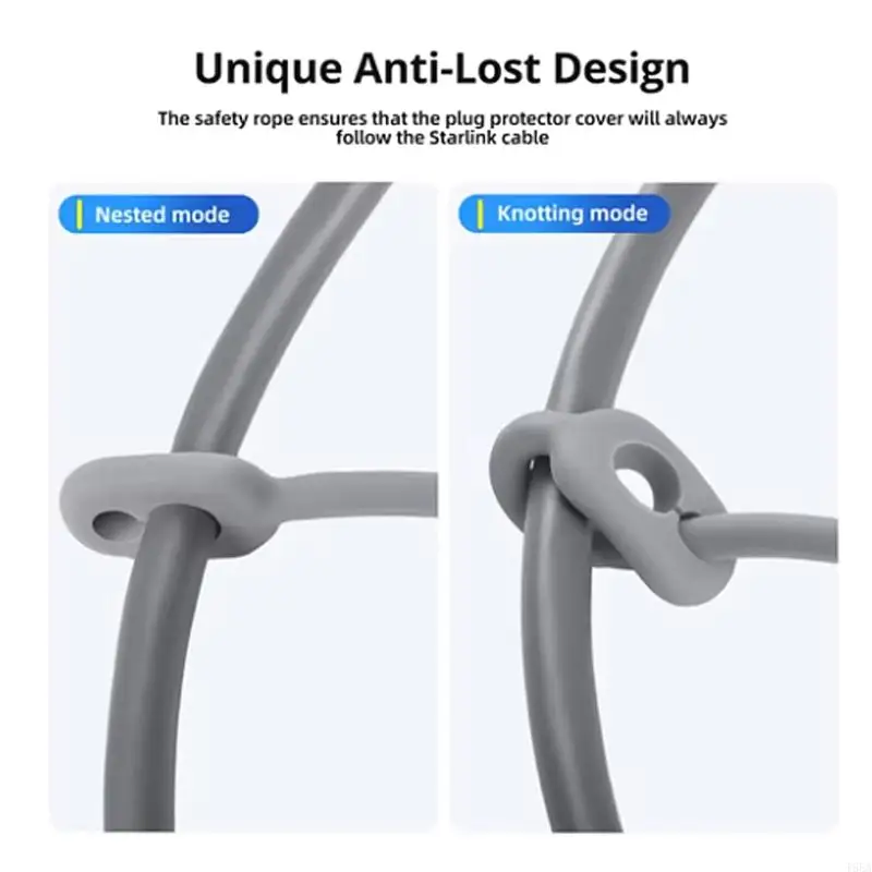 حماية كبلات السيليكون T5EA مع حلقات السلامة لربط النجوم شبكات شبكات المنزل ومكتب المنزل