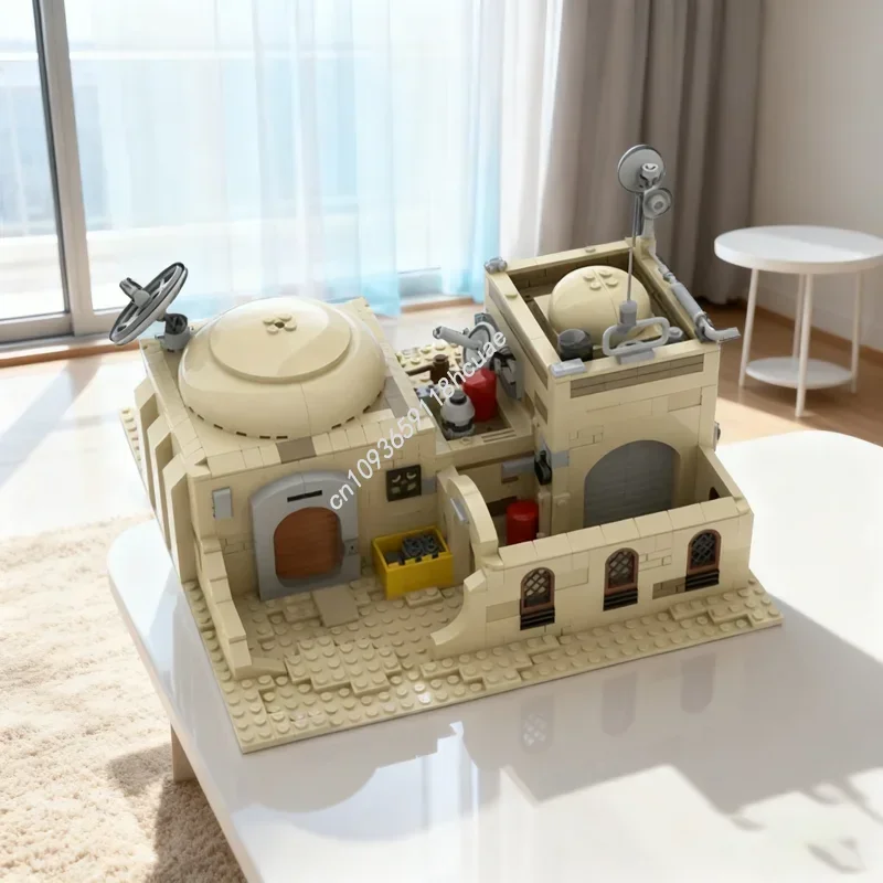 967pcs MOC SW Tatooine Mos Eisley Desert House 7 Star Model Building Christmas Gifts Blocks DIY Creative Idea Toy Brick Birthday