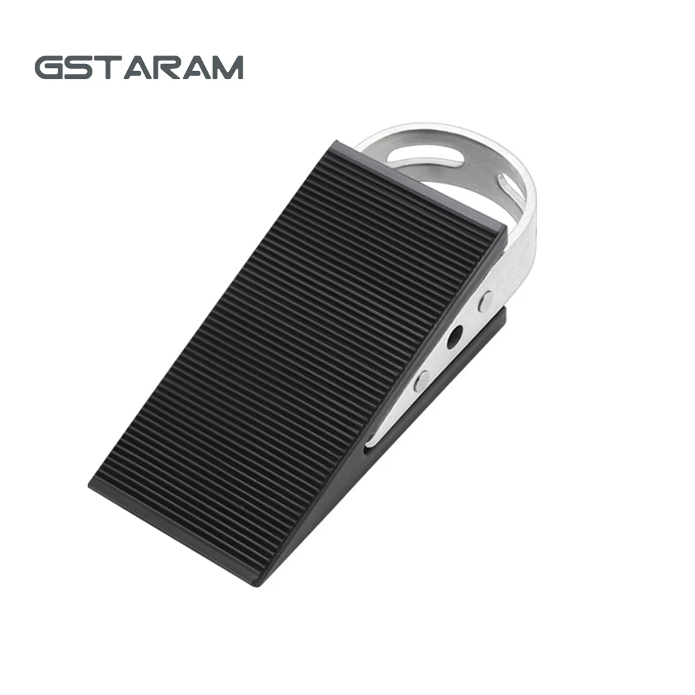 GSTARAM Door Stop NON-SLIP Stainless Steel Hidden Door Holders Stops For Wedge Block Guard Wooden Glass Door Furniture Hardware