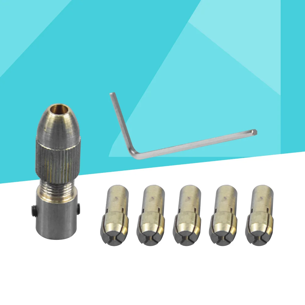 

7pcs 0.5Mm 1Mm 1.5Mm 2.5Mm 3Mm Brass Collet Set For Rotary Tools Pin Vises Electric Drill Accessories Hobby Hardware Tool Parts