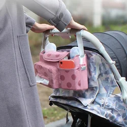 1pc Multifunctional Mummy Bag Large Capacity Travel Stroller Hanging Bag Storage Bag Hanging Bag Stroller Hanging Bag