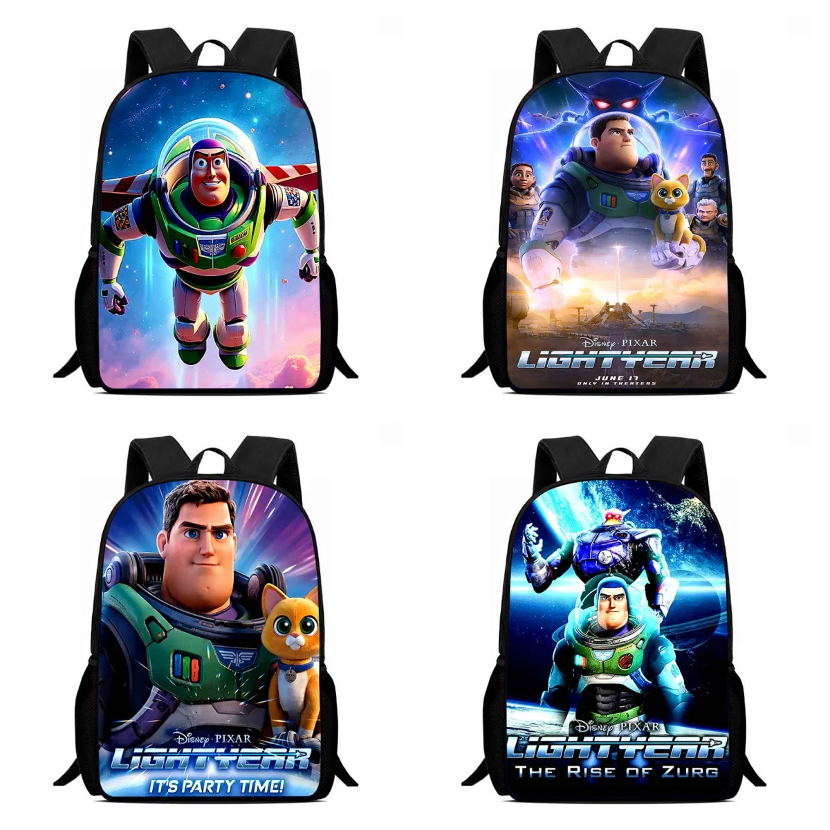 

15 in Cartoon Disney Light Year School Bags for Boy Girl,Disney Child School Backpack Aged 5-10, Light Weight Kids Bakpack