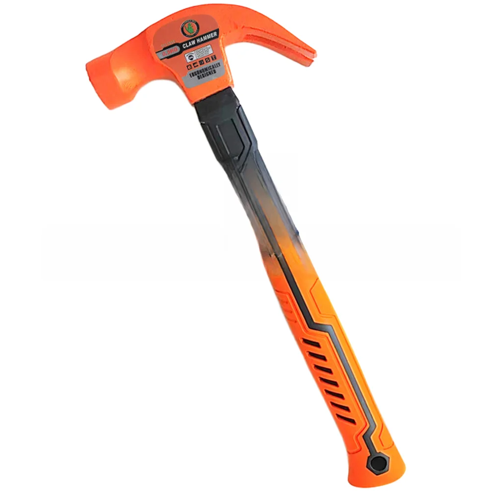 Steel Head Hammer Magnetic Claw Hammer For Framing Jobs Long-lasting Performance Strong Magnetic Design Dual Slot Puller