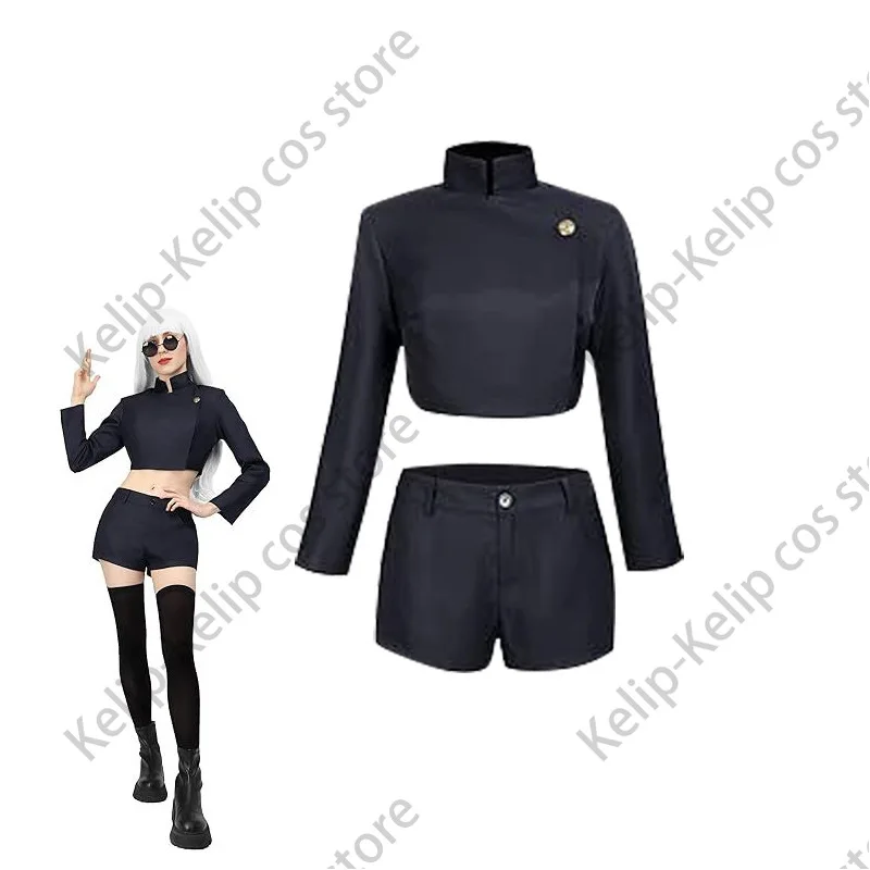 Anime Itadori Yuji Cosplay Female Girls Women Anime School Uniforms Jk Skirt Hoodie Halloween Party Outfits disfraz halloween