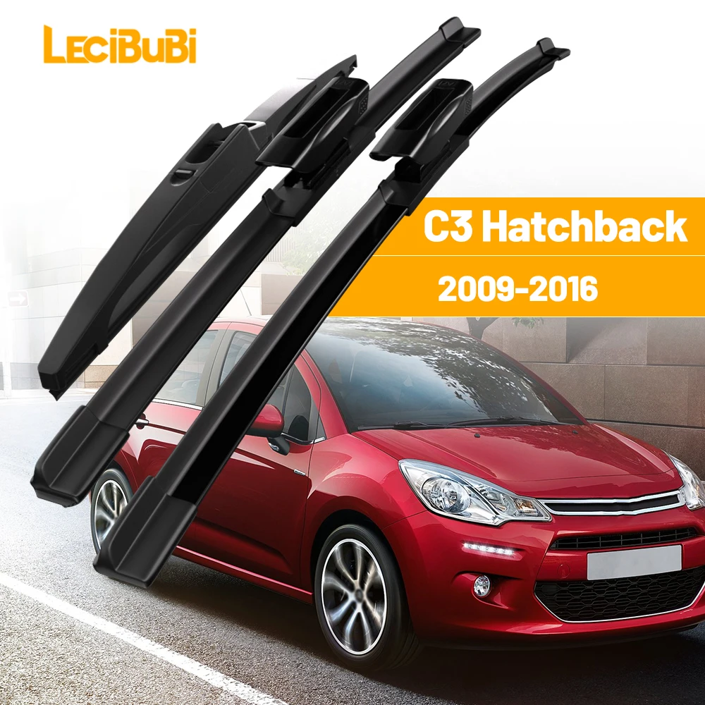 

Для Citroen C3 Hatchback 2009-2016 1 комплект передних и задних щеток стеклоочистителей 2010 2011 2012 2013 2014 2015