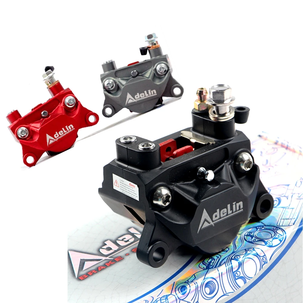 

Universal Adelin ADL-10 Motorcycle Front Rear Brake Caliper 84mm Mounting 34mmx2 Piston For Honda Yamaha Kawasaki Suzuki M3 NIU