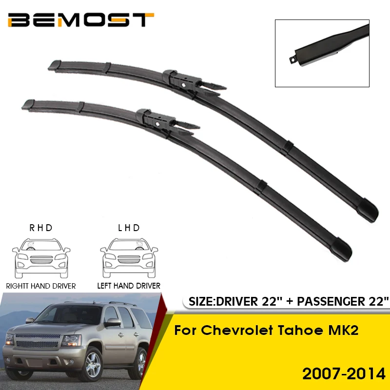 

Car Wiper Blades For Chevrolet Tahoe MK2 2007-2014 Windshield Windscreen Front Window Blades 22"+22" Car Accessories