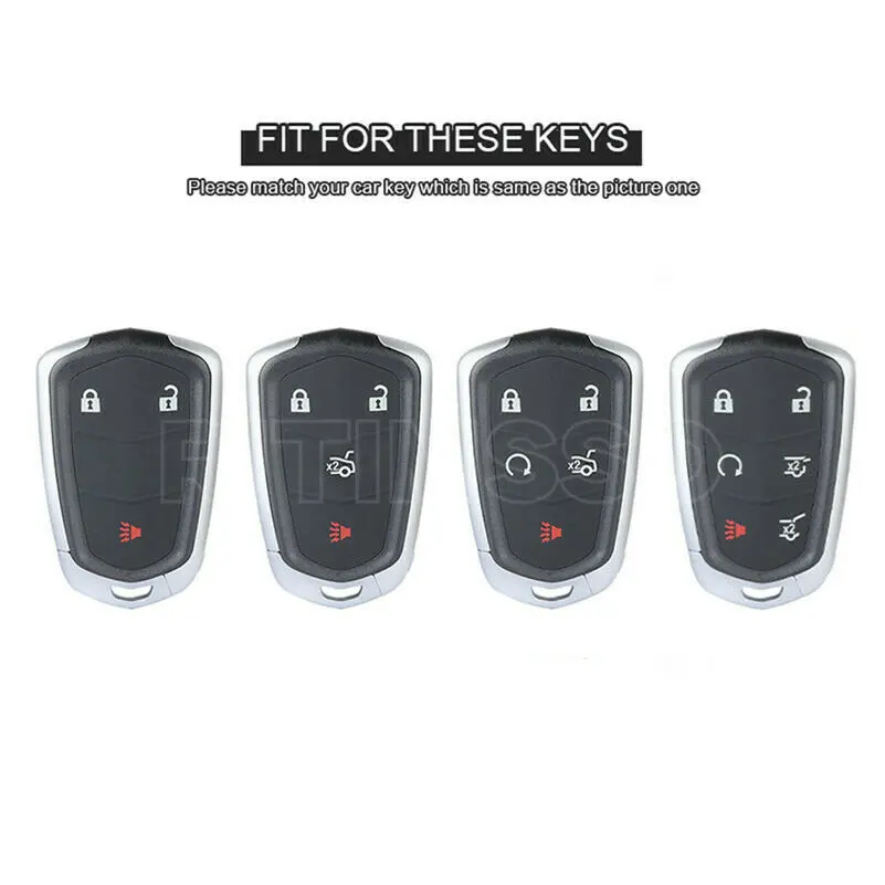 Car Remote Key Shell Case Cover for Cadillac ATS CT6 CTS DTS XT5 Escalade ESV SRX STS XTS ELR 2014 - 2018 Key Holder Accessories