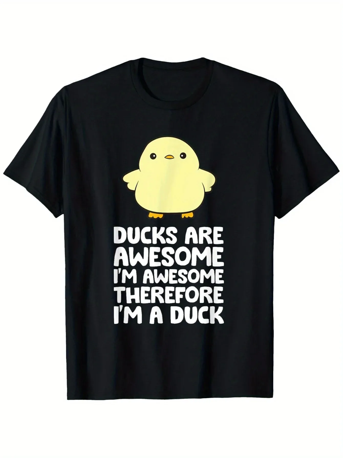 

Ducks Are Awesome T-Shirt Men Cotton O-Neck Short-Sleeve Tee Casual Fashion Harajuku Tshirts Retro Overesized Streetwear T Shirt