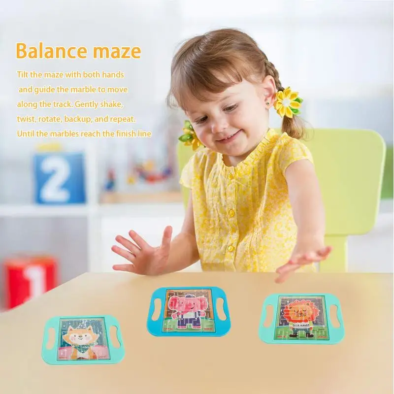 Bead Balance Puzzle Brain Teaser Bead Puzzle Balance Maze Game Educational Party Favors Kids Teens Activity Board For Children's