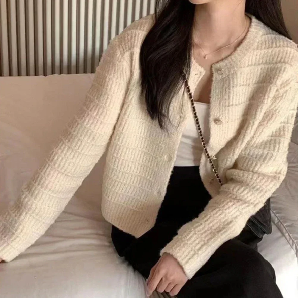 

Fashion Jacket Tweed Coat Fashion Statement Autumn Winter Wear Brand New Item Daily Fashion Lapel Neckline Non-stretch Material