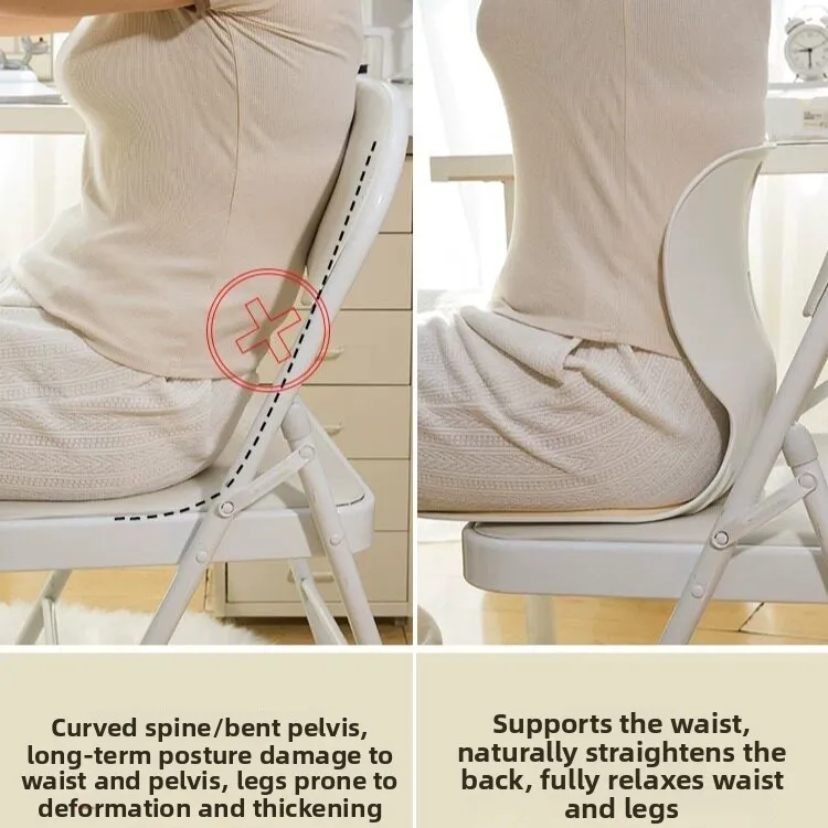 Ergonomic Backrest Chair Dormitory Student Bed Lazy Good Stuff Small Chair with Backrest Lumbar Support  Cushion