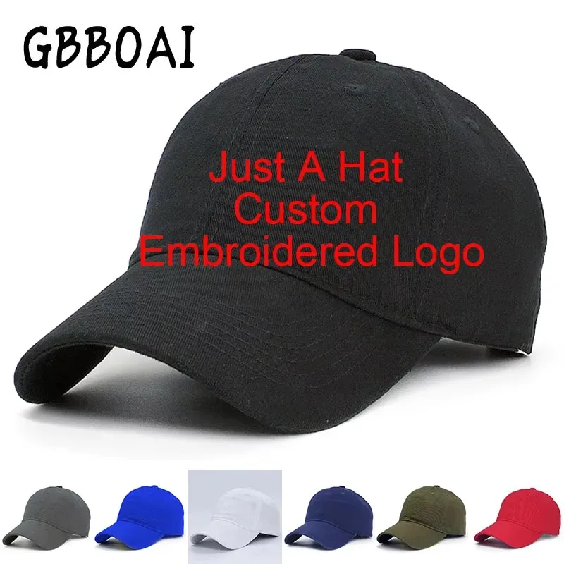 

Cotton Custom Embroidery Logo Baseball Cap For men Soft SurfaceTeam Bone Caps Gorras Casual Casquette women Dad Hat
