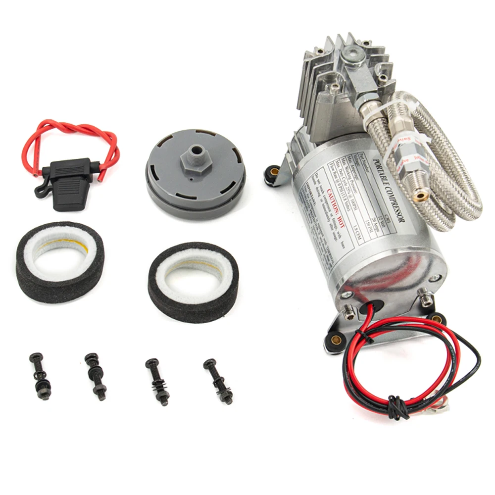 Universal 12V 150PSI Outlet 1/4 NPT Car Air Horn Pump Small Air Ride Suspension Compressor/Pump