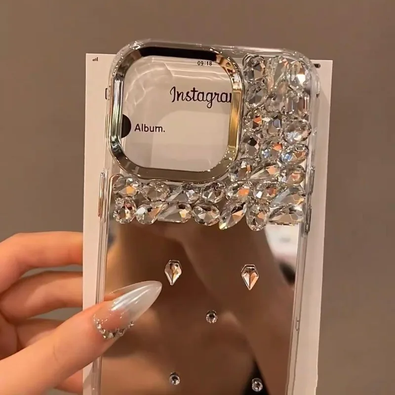 ミラーグリッターケース Xiaomi 17 Pro Max 15T Pro Poco C75 C71 C65 C61 C55 C51 C50 C40 C31用 3Dダイヤモンド輝くソフトカバー