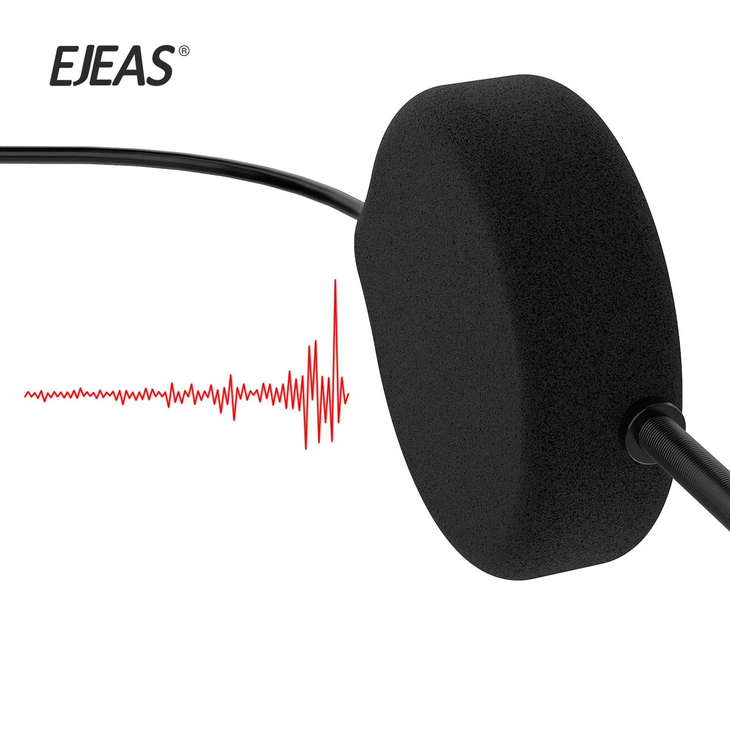 NewEJEAS E1+ 3D Sound Bluetooth Motorcycle Headset with CVC Noise Cancellation New ABS Product
