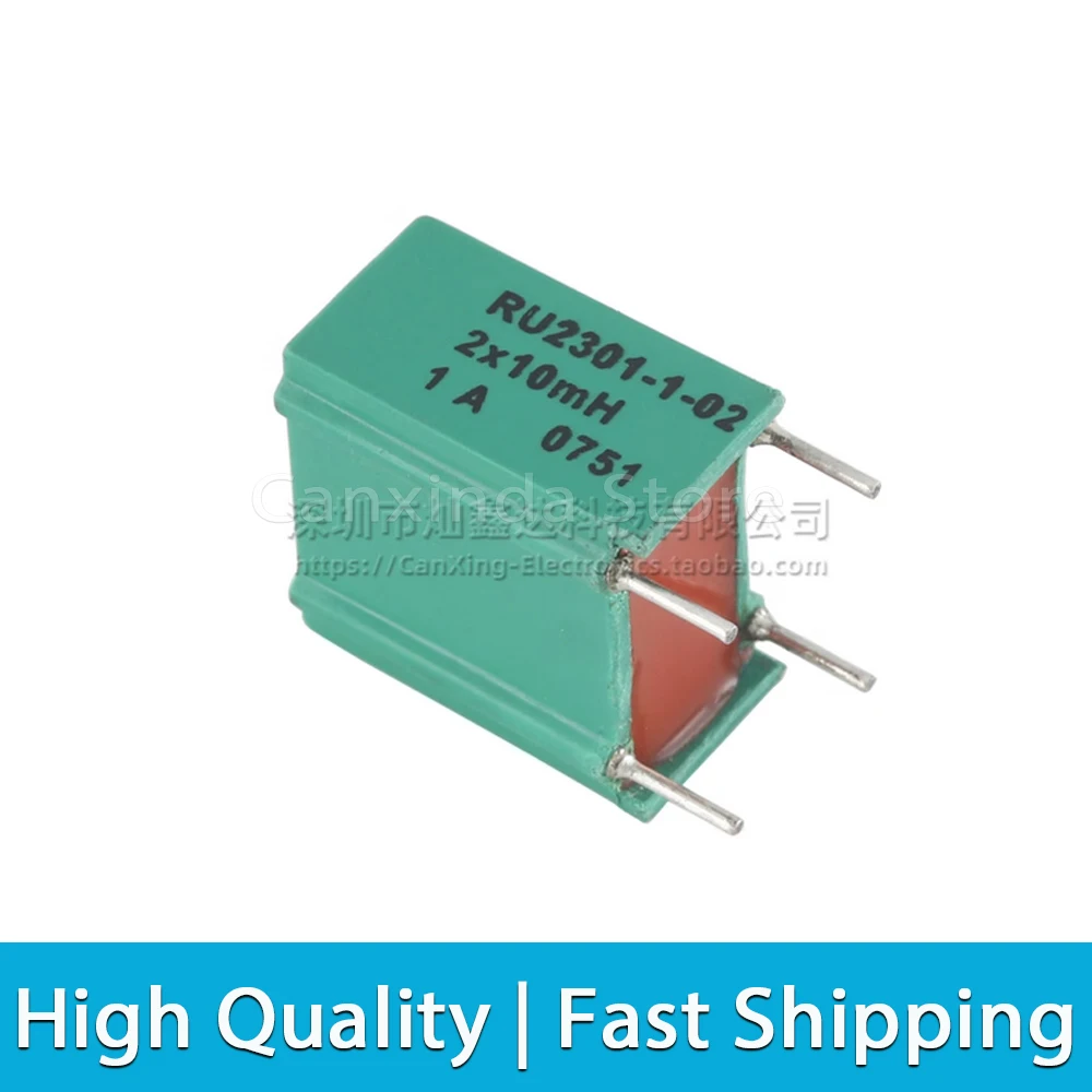 2pcs RU2301 Power Switch Filter 250VAC 2x10mh 10mH 1A 2x3mh 3mH 2A Common Mode Inductance Inductor Common Choke Magnetic Coil