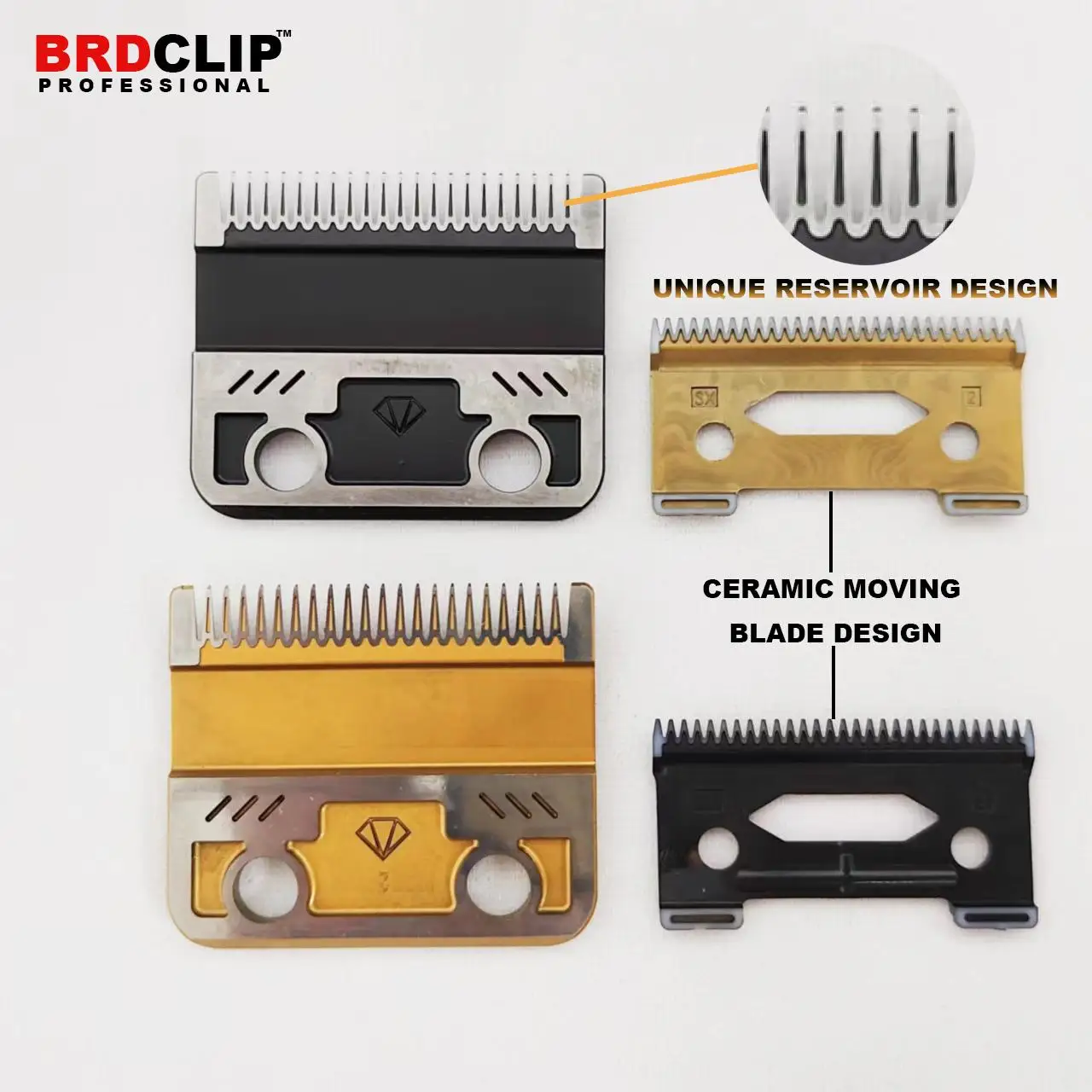 BRDCLIP-Cabeça de corte substituível original para Madeshow, M10, M5 Hair Clipper, banhado a titânio, cerâmica, lâmina, 2020C