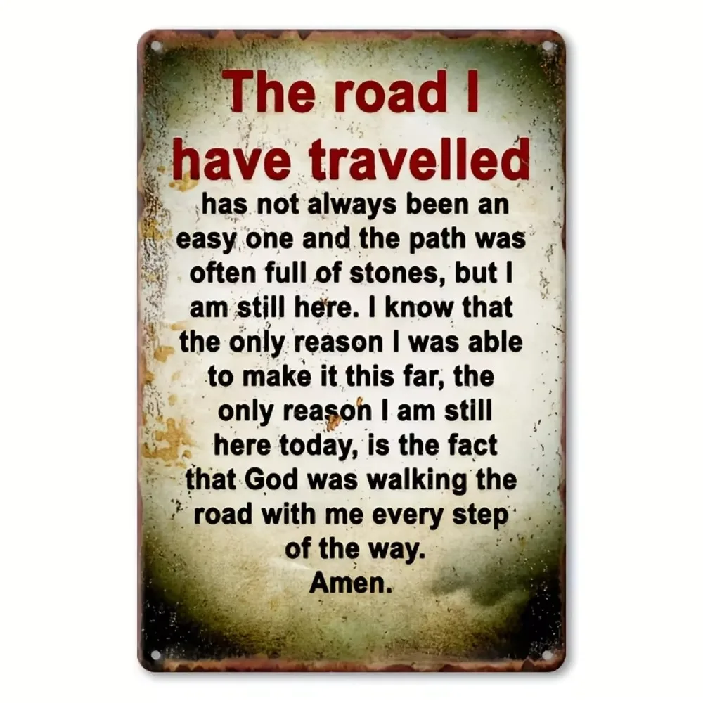 لافتة ألومنيوم عتيقة مضحكة - ملصق معدني ساخر "The Way I Walk" لمرآب الشرفة وديكور المنزل، مادة مقاومة للطقس