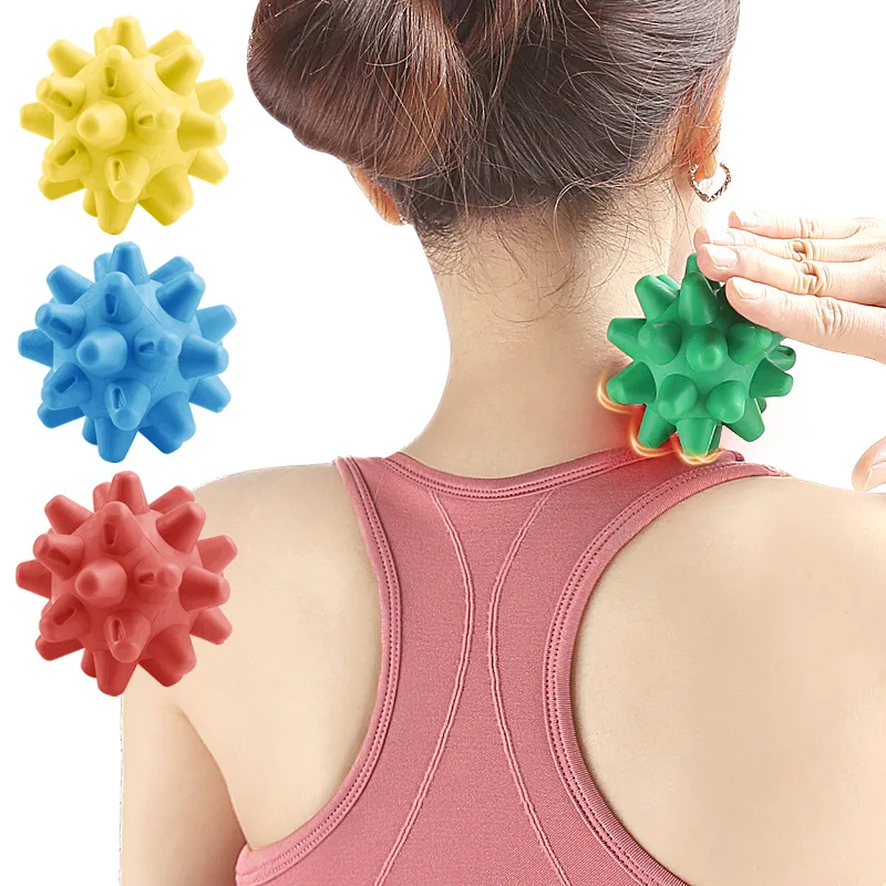 1PC Hedgehog Massage Ball, Foot Relaxing Roller, Pressure Point Stimulation Relief Tool, Yoga Fitness Handheld Fascia Ball