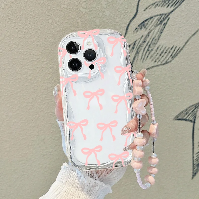 샤오미 POCO X7 X6 Pro F7 F6 M6 M7 X5 F3 F4 M4 X4 GT X3 NFC Mi 15 Ultra 14 11 Lite 5G NE 12T 12용 보우 체인 행잉 로프 케이스