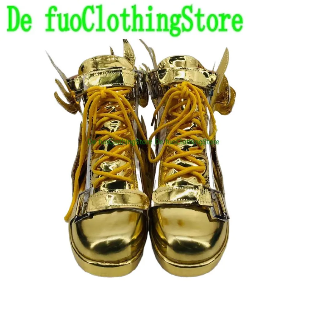 

DefuoClothing Game For Peace Party Dance King Cosplay Shoes Anime Game Role-playing Halloween Costumes Props Shoes Boots