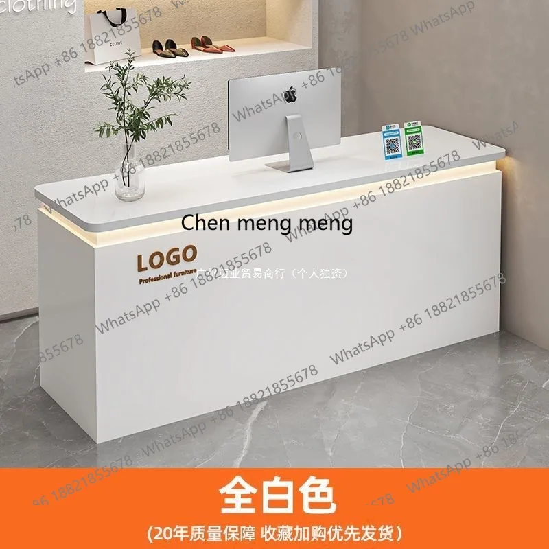 متجر أمين الصندوق، بسيط وحديث، صالون تجميل، ملابس، خزانة حلاقة، مكتب استقبال للشركة #5