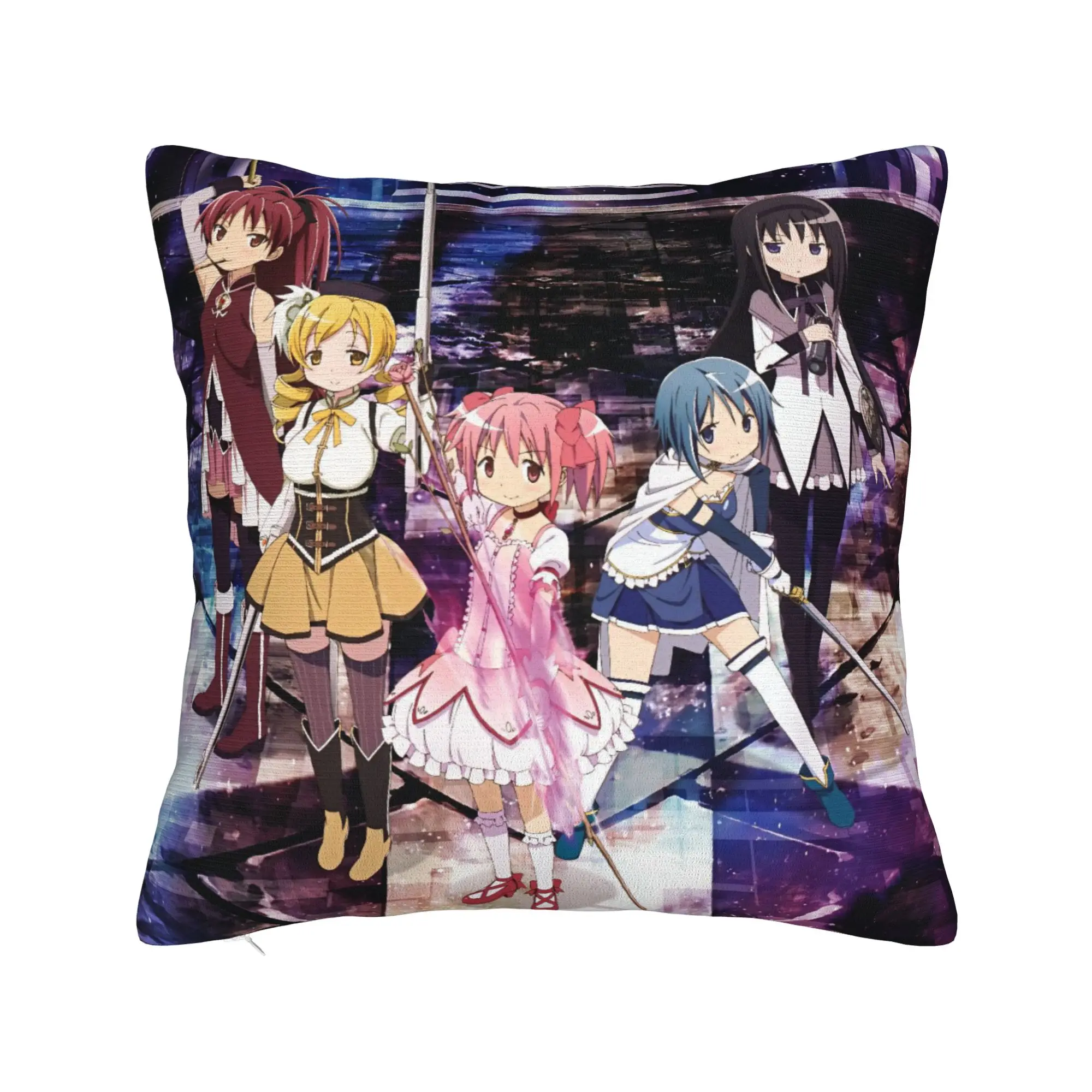 Puella Magi Madoka Magica Anime Pillowcase Soft Cushion Cover Decorative  Throw Pillow Case Cover