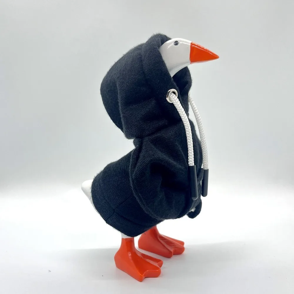 7Inch Goose Hoodie Costume, Pullover Sweatshirt for Tabletop Ornament for Office Desk, Shelf & Holiday Display, Without Goose