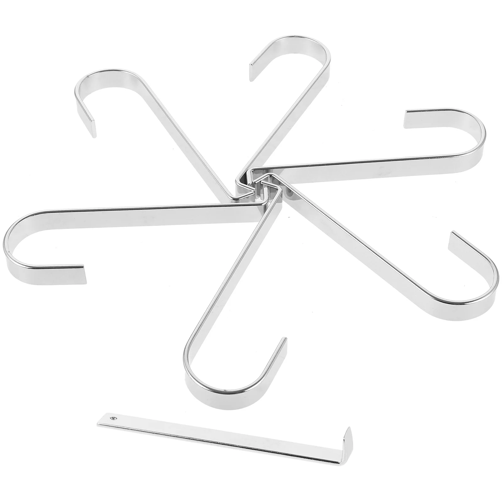 

1 set Silver Mini Metal Hooks for Home Kitchen Bathroom Punch Free Wall Board Siding Stainless Steel Tools Included