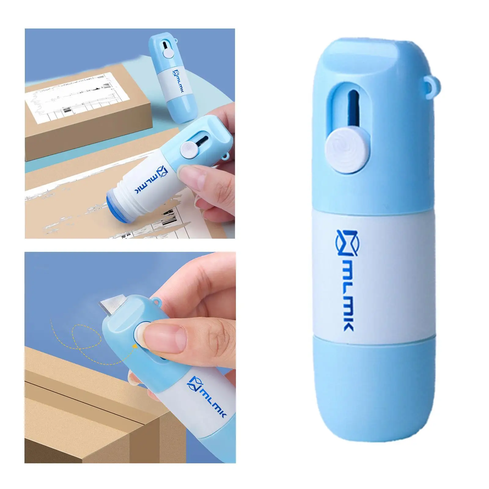 액체 소포 상자 오프너 나이프, 만화 익스프레스 도구, 신원 프라이버시 보호대 지우개, 감열지 교정, 2 in 1