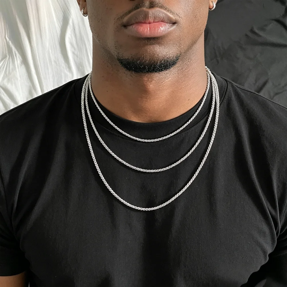 Colar de Corrente Simples Sing - Men Accessories Singapore avaliação e preço