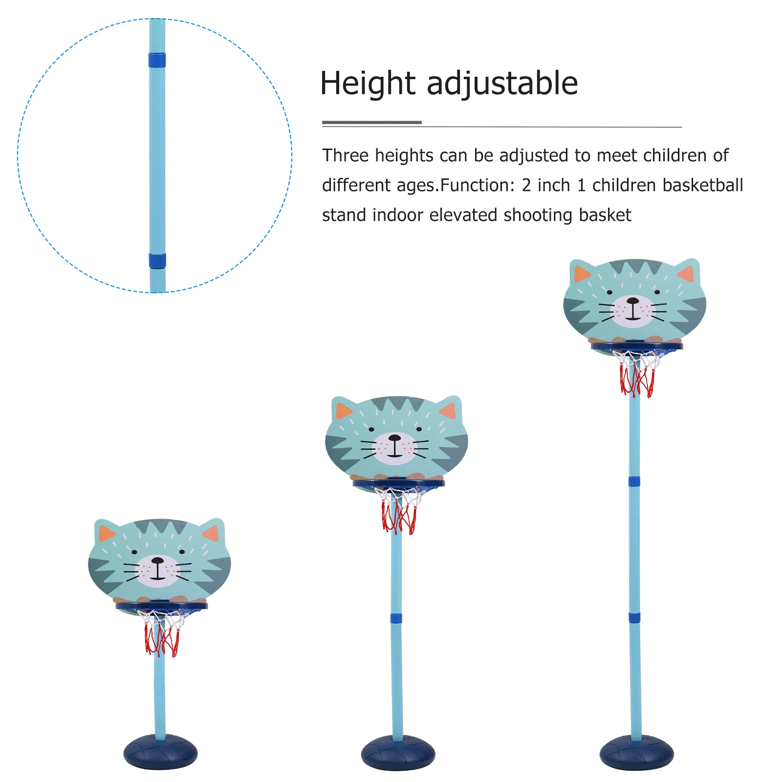 Cerceau de jeu de support de basket-ball pour enfants, fourniture d'entraînement de lancer de porte, jouets gonflables