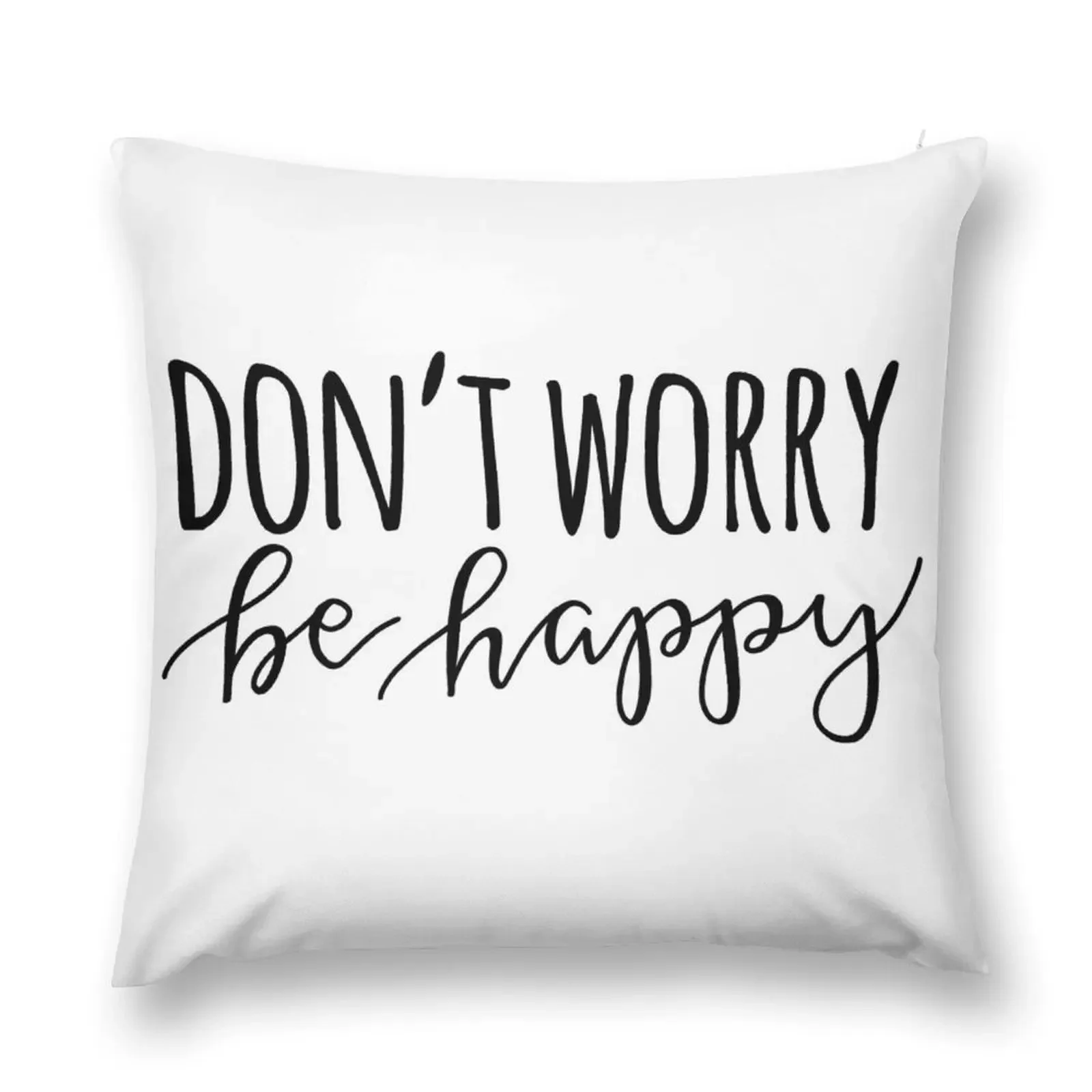 Don’t Worry Be Happy Throw Pillow Luxury Pillow Case Christmas Pillow sleeping pillows Decorative Cushion Cover