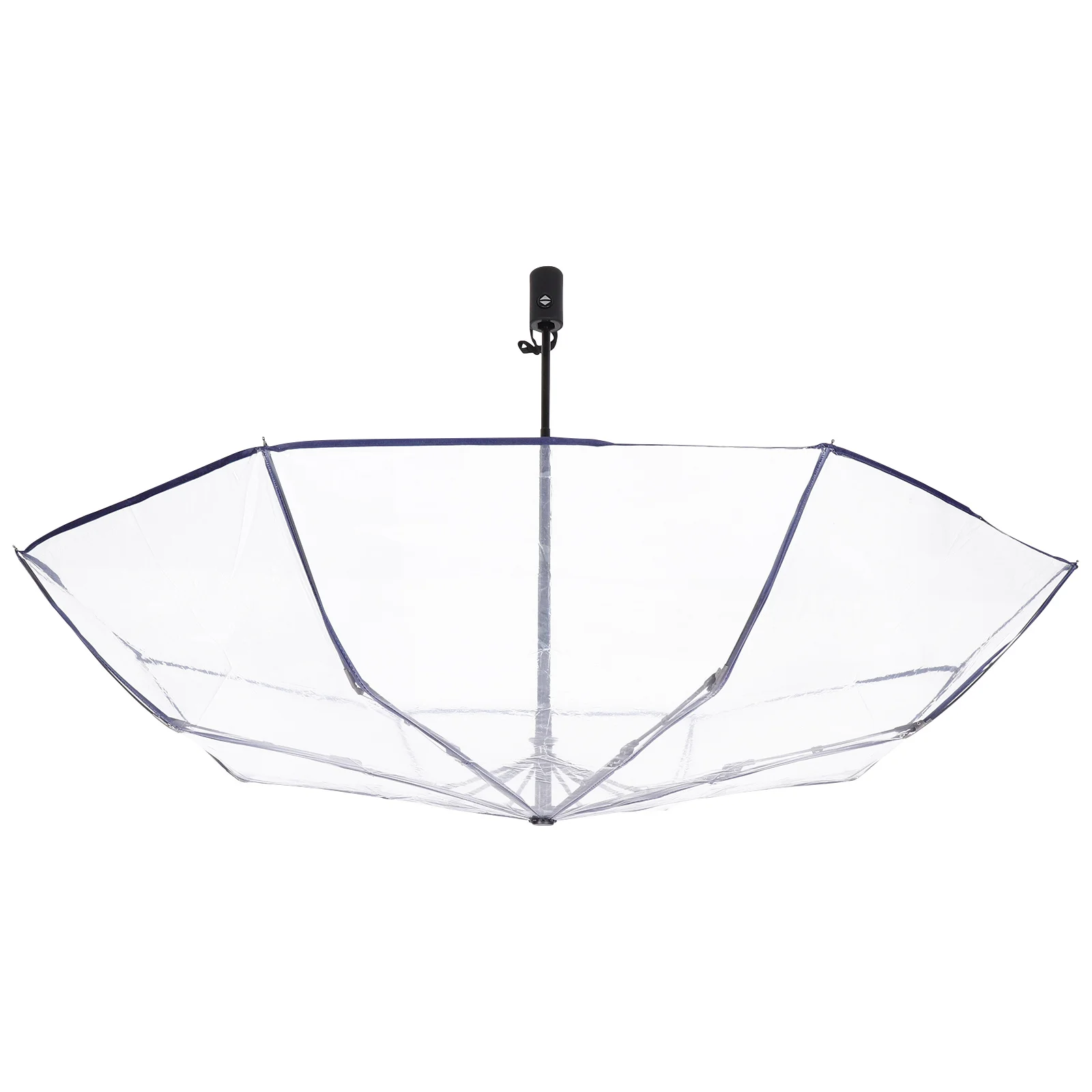 

1Pcs Durable Fully Automatic Folding Transparent Umbrella Waterproof Quick Dry Outdoor Travel Rain Sun Protection