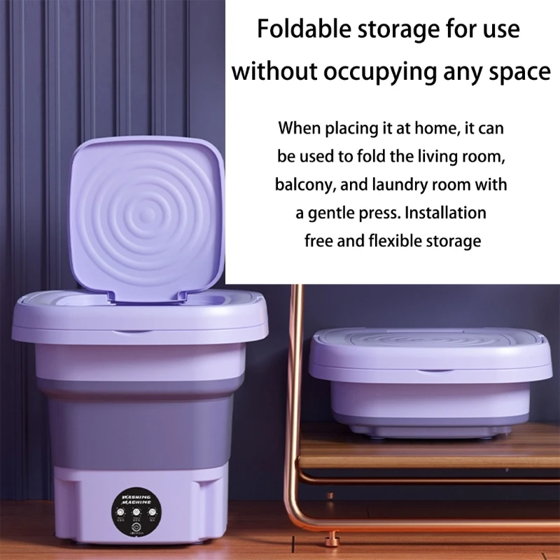 غسالة محمولة مع وظيفة ستيري ليزينغ فعالة قابلة للطي غسالة صغيرة صغيرة لملابس الأطفال الملابس الداخلية