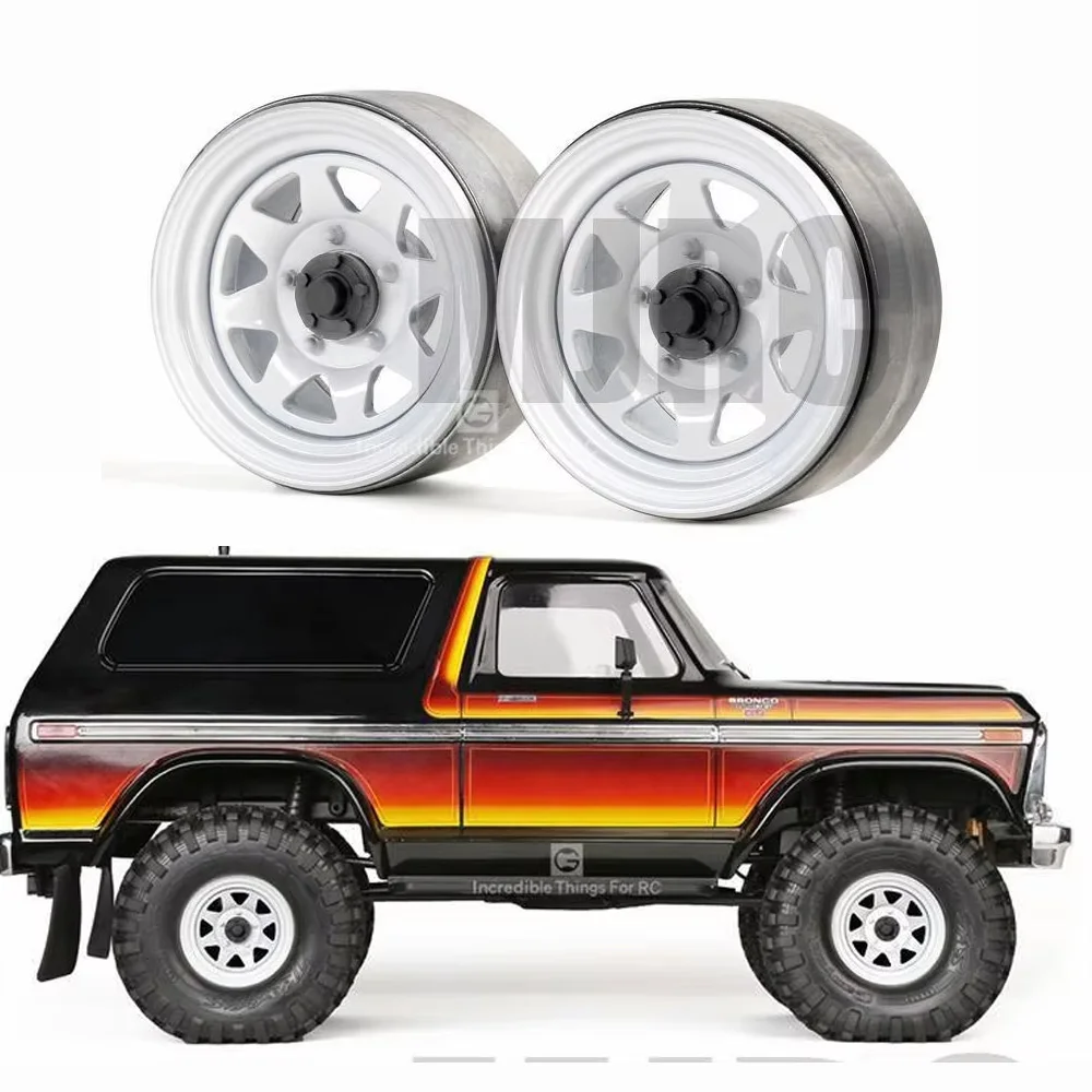 

4pcs 1.9 Metal Beadlock Wheels Hub for 1/10 RC Crawler Car Traxxas TRX4 Defender TRX6 AXIAL SCX10 II 90046 RC4WD