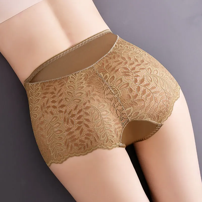 

New Panties For Women TraceLess Breathable High Waist Lady Intimates Underwear Plus Size 7XL Soft Lace Hollow Sexy Lingerie